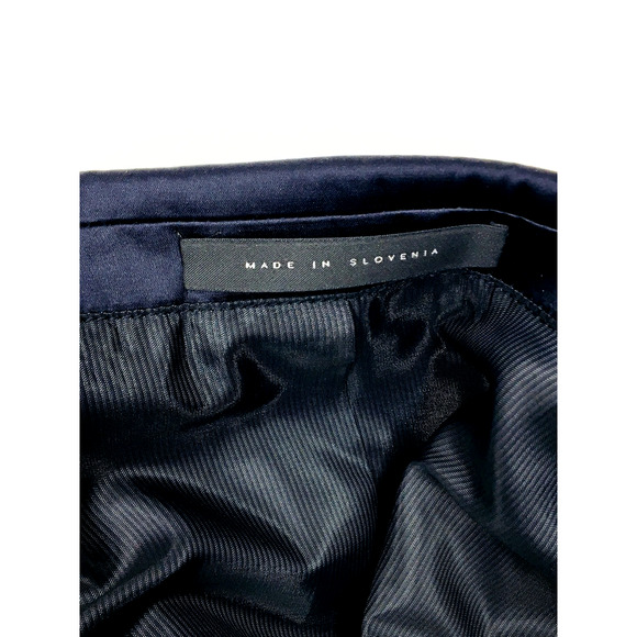 NWOT 38S Hugo Boss Hector1 Generous1 2 Bttn Suit Metallic Midnight Blue Pants 32 - Picture 3 of 16